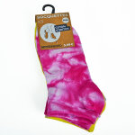 Chaussettes courtes femme rose tie and dye - lot de