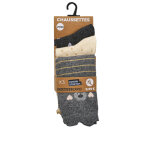 Chaussettes fantaisie enfant gris - lot de