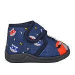 Chaussons bb garon bleu marine  scratch motifs raton laveur