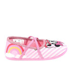 Chaussons bebe avec lacets lastiques minnie rose