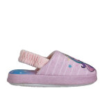 Chaussons mules fille rose motif licorne