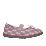 Chaussons fille rose avec n?uds isotoner