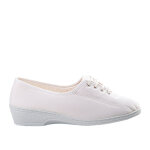 Chaussons compenss femme blanc