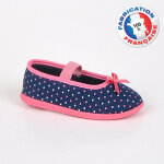 Chaussons fille bleu marine - fabrication franaise
