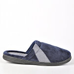 Chaussons mules homme bleu marine