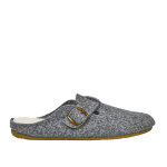 Chaussons homme avec boucles m�talliques gris