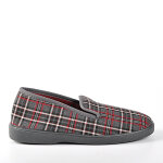 Chaussons homme forme charentaise ecossais