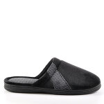 Chaussons mules homme noir et gris