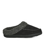 Chaussons homme noir fourr