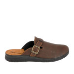 Chaussons homme semelles souples inblu marron cuir