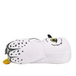 Chaussons peluches enfant blanc chouette hedwige harry potter
