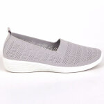 Chaussures confort femme gris semelles souples lady