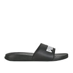 Claquettes homme noir puma popcat cuir