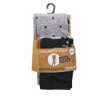 Collants fantaisie fille gris et noir - lot de