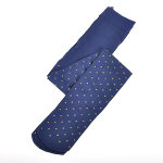 Collant fille bleu marine pois or