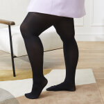 Collant opaque noir grande taille