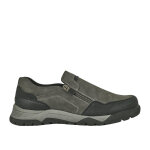 Derbies homme gris avec lastiques relife cuir