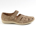 Derbies femme lady confort beige cuir