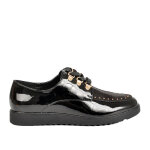 Derbies femme vernis noir clouts vice versa cuir