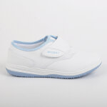 Derbies femme safety jogger blanc / bleu cuir
