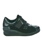 Derbies femme scalina noir cuir