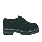 Derbies femme tipo alto noir cuir
