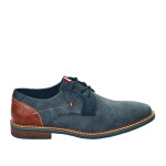 Derbies homme bi - matires fortunato bleu marine cuir
