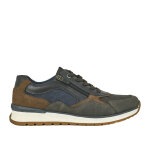Chaussures de ville homme marron avec zip relife cuir