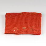 Echarpe enfant motifs chats orange