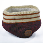 Echarpe enfant motifs oursons bordeaux