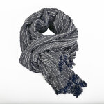 charpe homme bleu marine