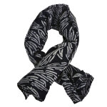 �charpe femme noir � motifs