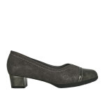 Escarpins confort femme bi - matires gris lady cuir