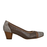 Escarpins confort femme bronze scalina cuir