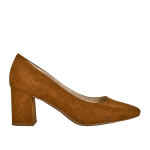 Escarpins femme camel bout carr vice versa cuir