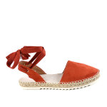Espadrilles femme vice versa brique cuir