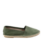 Espadrilles femme vice versa vert cuir