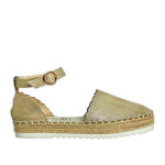 Espadrilles plateforme femme dor vice versa cuir