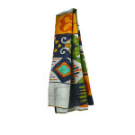 Foulard femme bleu marine