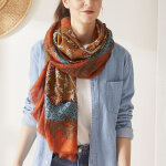 Foulard femme orange