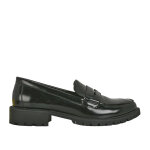 Mocassins crants femme noir vice versa cuir