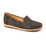 Mocassins confort femme noir scalina cuir