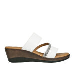 Mules compenses femme scalina blanc