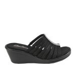 Mules compenses femme skechers noir