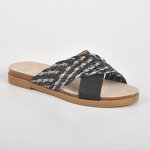 Mules femme bi - matires vice versa noir cuir