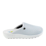 Mules femme eco bio memorisy bleu cuir