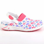 Mules femme safety jogger fleuri cuir