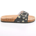 Mules fille semelles anatomiques sealine noir cuir