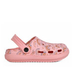 Sabots fille rose ultra lgers motifs arc - en - ciel