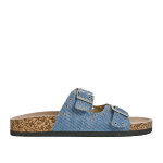 Tongs femme dor� semelles anatomiques vice versa cuir